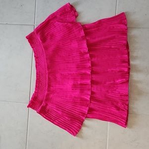 Pink off the shoulder flowy top